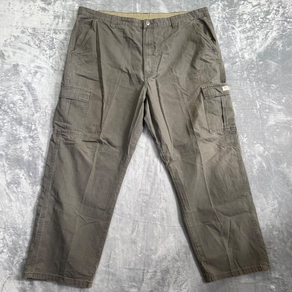 Wrangler Cargo Pants Men's 44x32 Gray Cotton Outdoor
